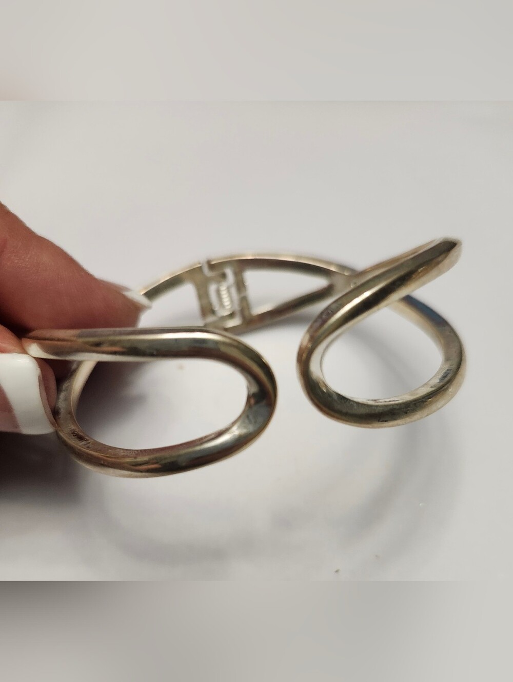 Joe Fresh Silver Tone Loop Statement Bracelet - Women New
